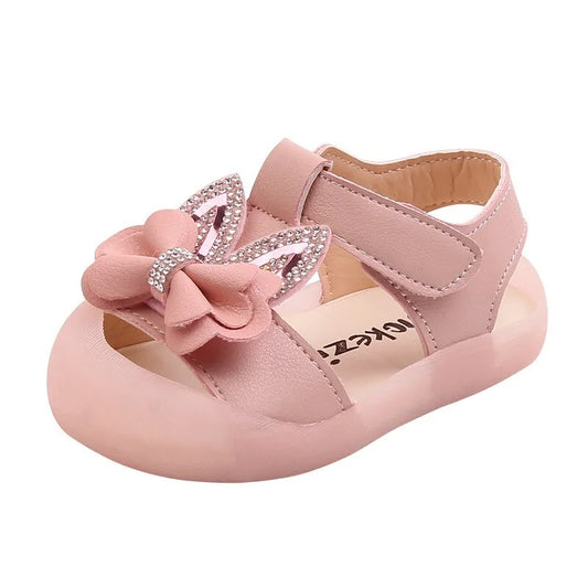 Baby's Shiny Summer Bow Sandals